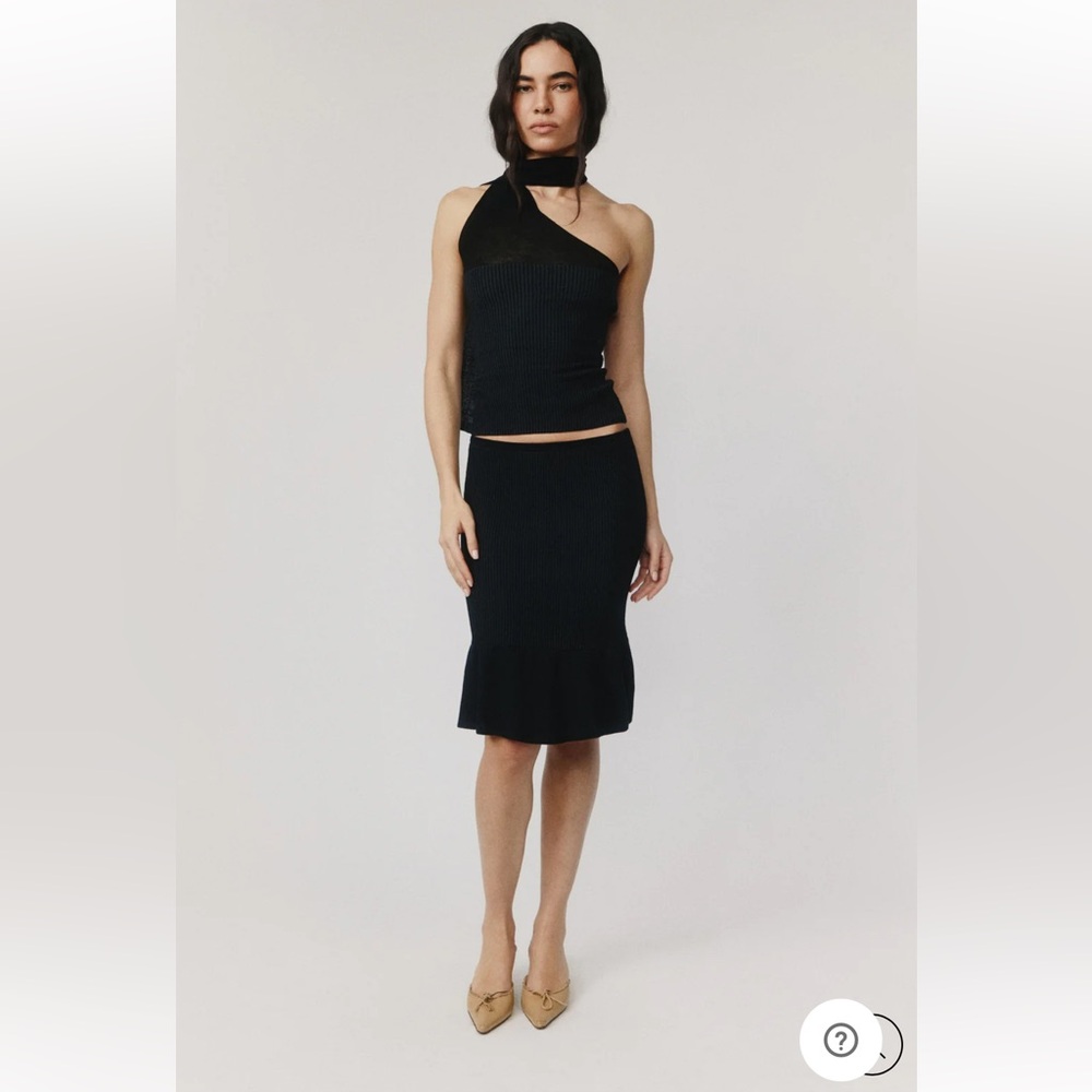 With Jean Larissa Black Midi Skirt - Picture 2 of 8